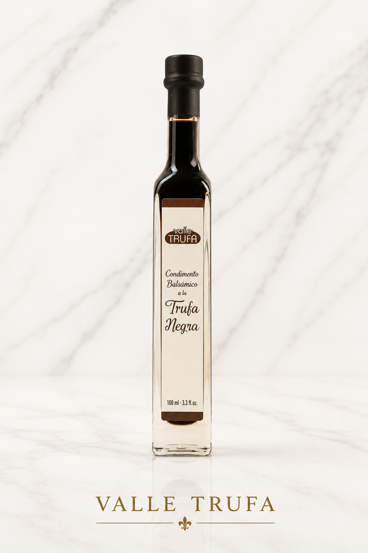 Carpaccio con vinagre balsámico de trufa negra